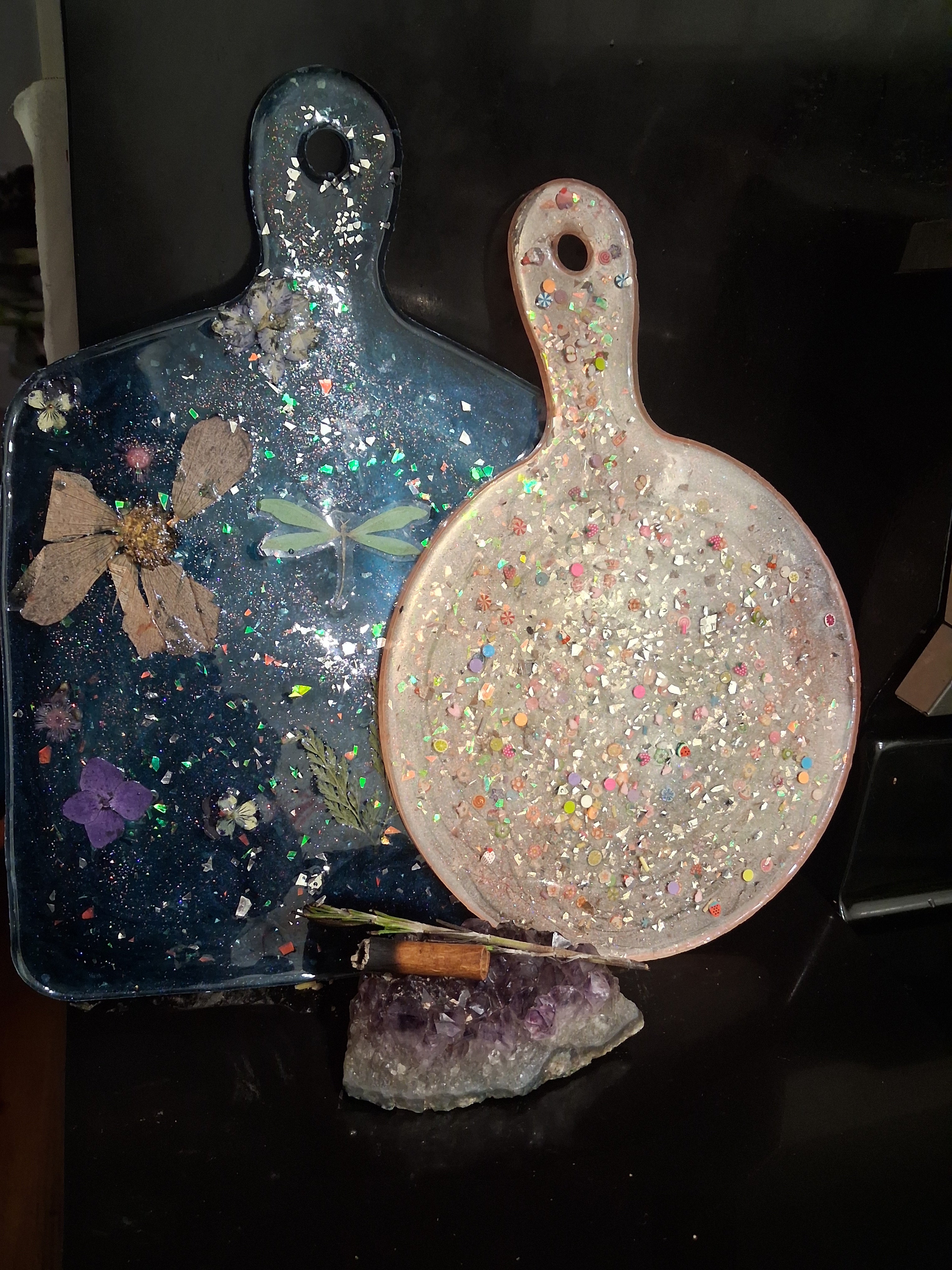 Handcrafted Resin Serving Boards